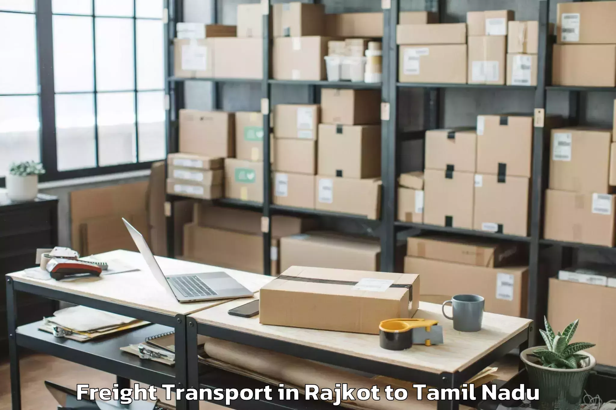 Top Rajkot to Abhilashi University Chennai Freight Transport Available